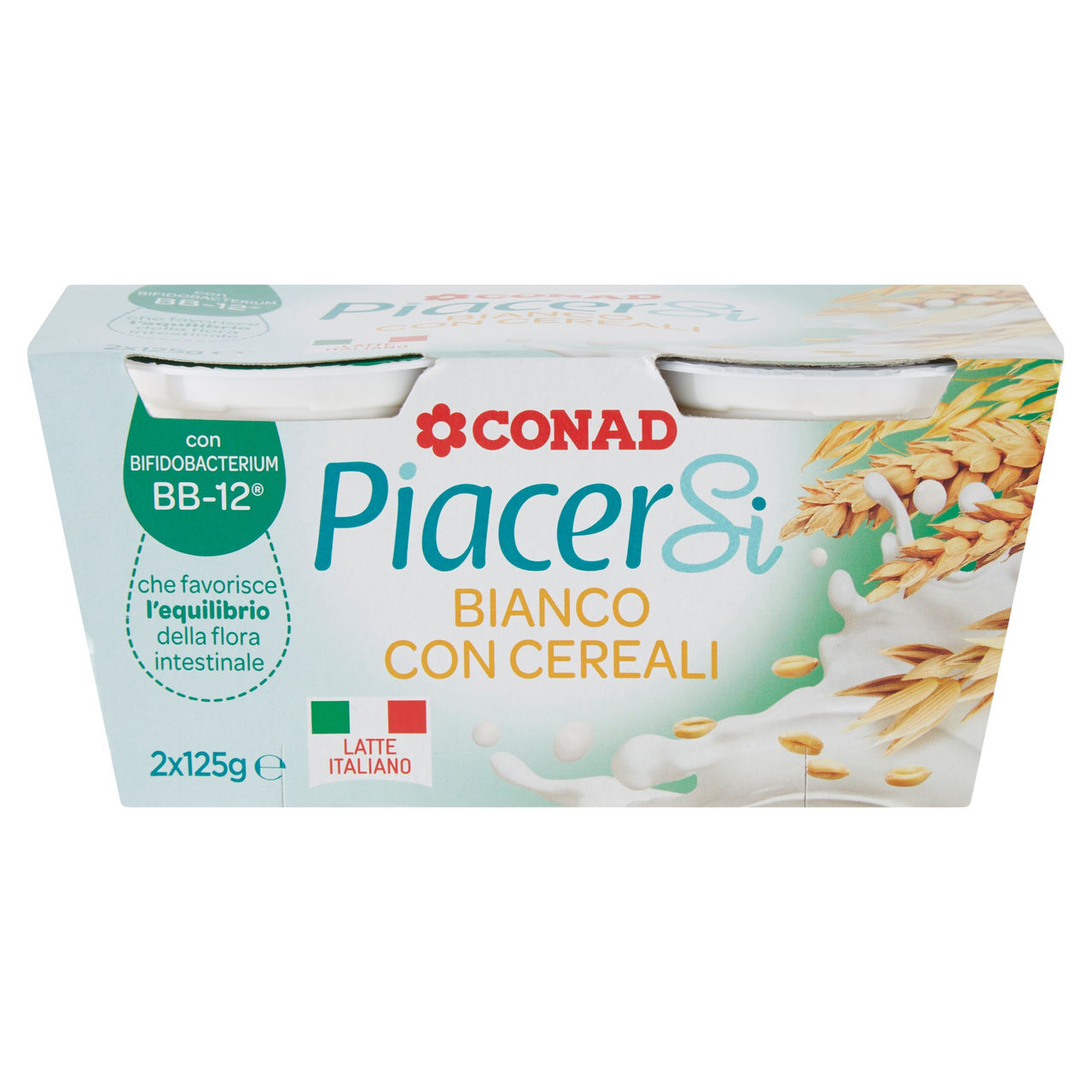 Bianco con Cereali 2x125 g Conad in vendita online