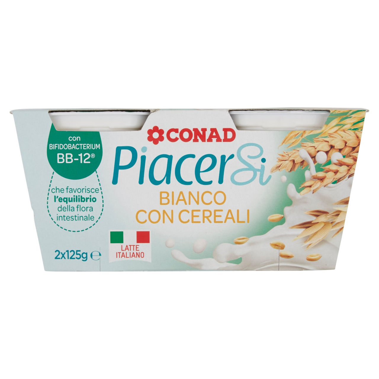 Bianco con Cereali 2x125 g Conad in vendita online