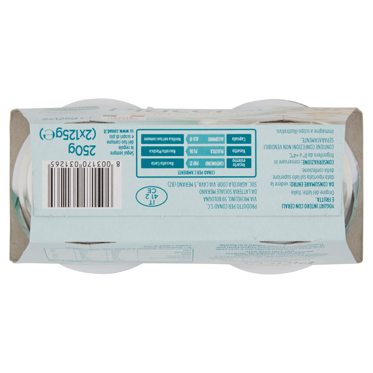 Bianco con Cereali 2x125 g Conad in vendita online