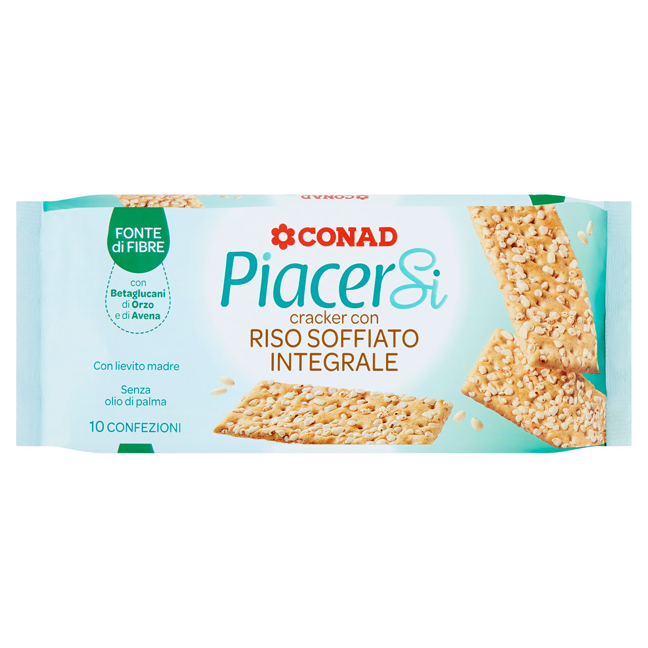 Cracker con Riso Soffiato 10 pz Piacersi Conad