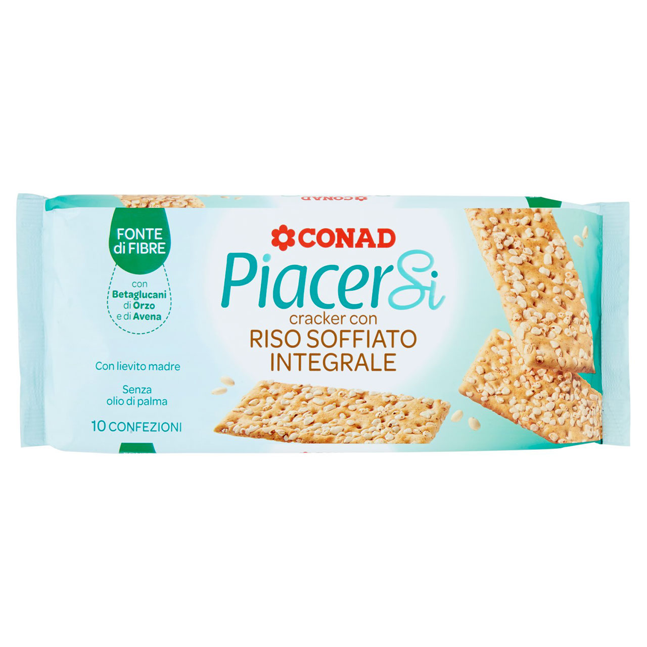 Cracker con Riso Soffiato 10 pz Piacersi Conad