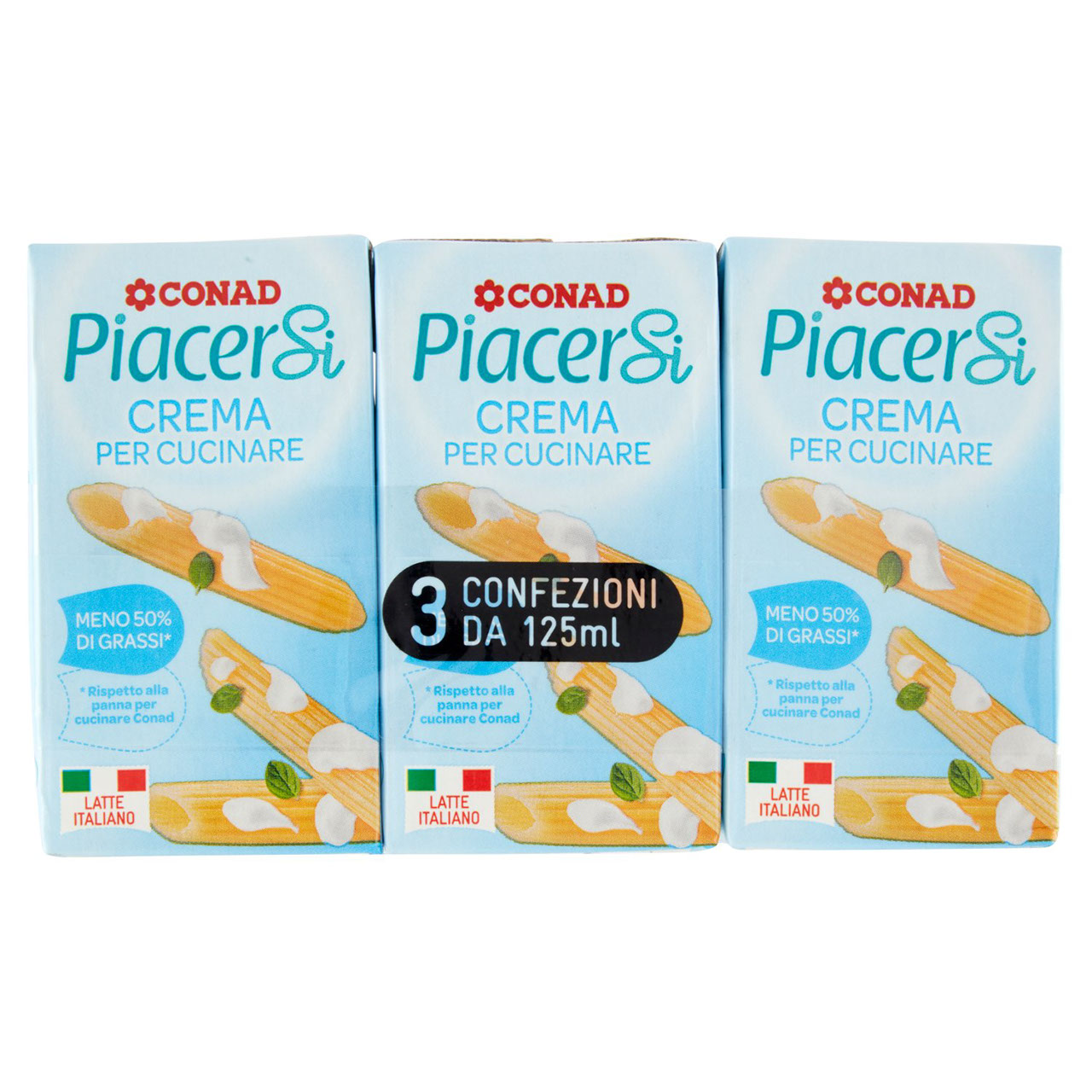 Crema per Cucinare 3 x 125 ml Piacersi Conad