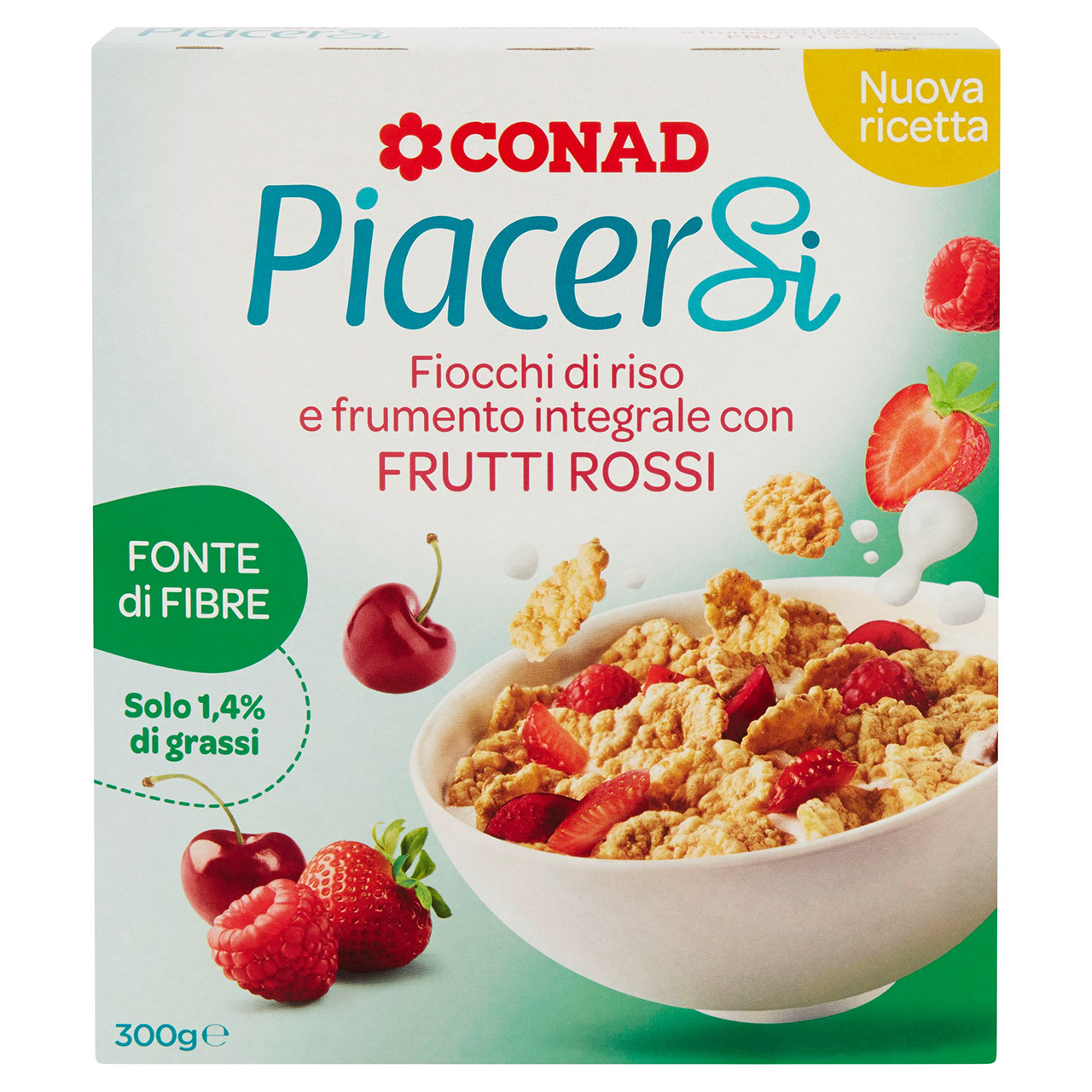 Fiocchi di Riso e Frumento con Frutti Rossi Conad