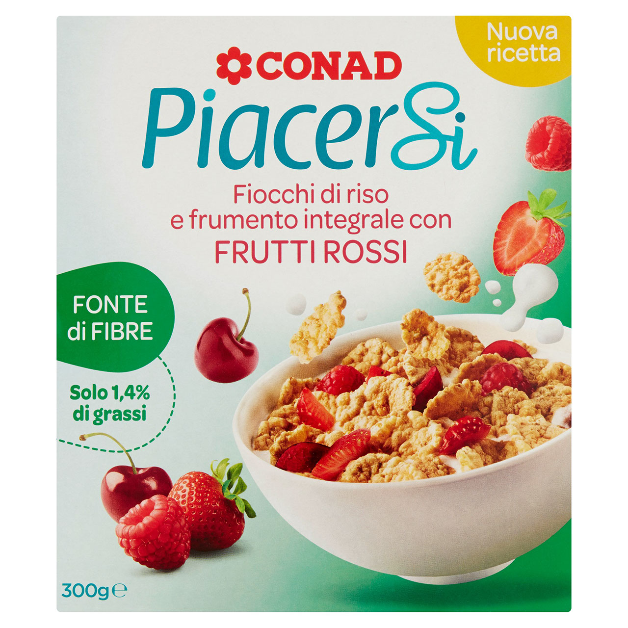 Fiocchi di Riso e Frumento con Frutti Rossi Conad