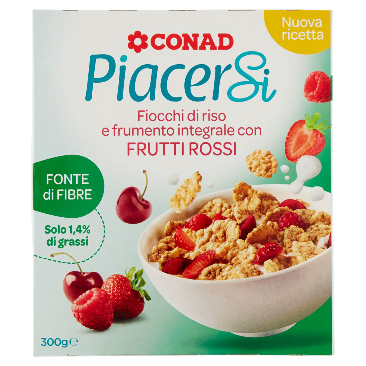 Fiocchi di Riso e Frumento con Frutti Rossi Conad