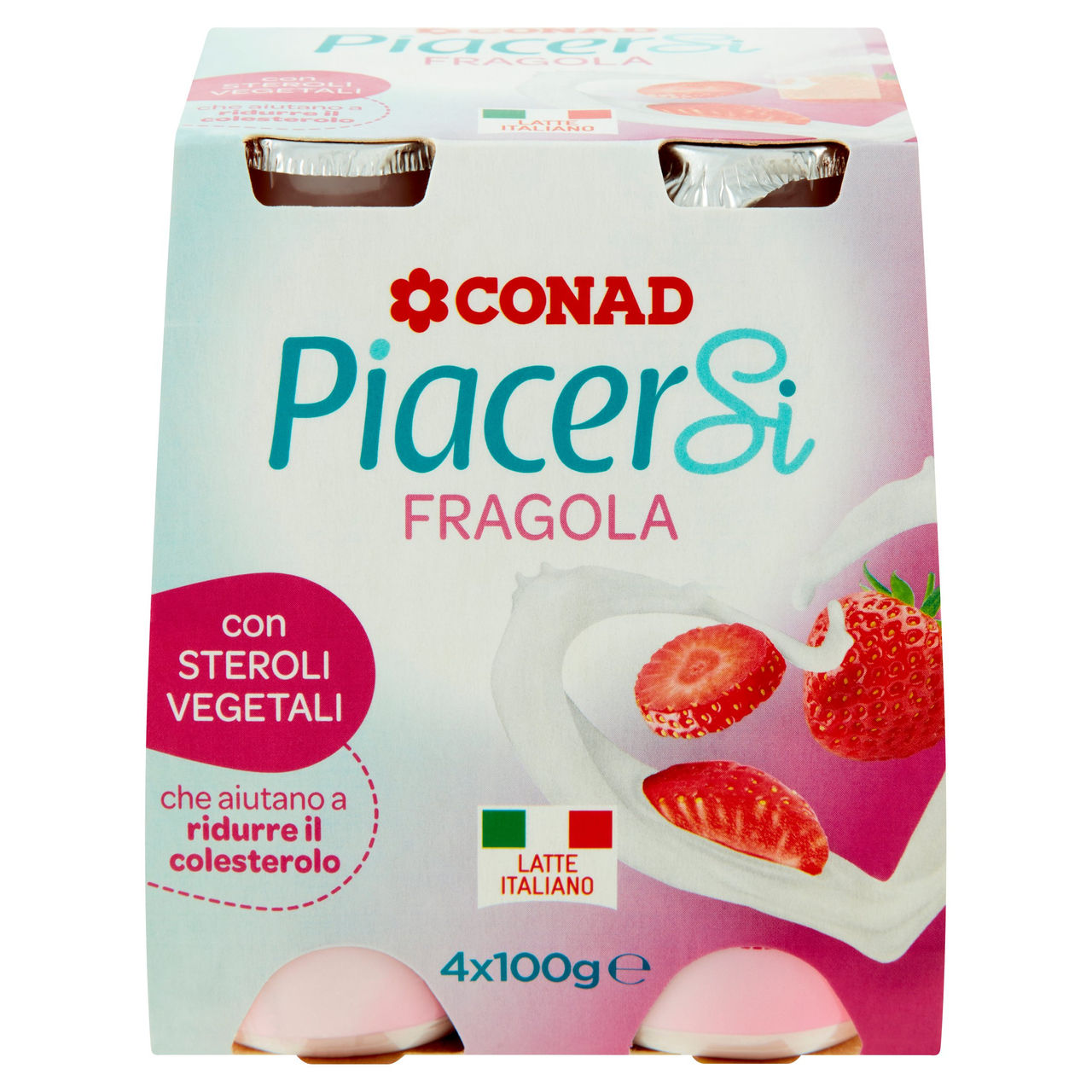 CONAD Piacersi Fragola 4 x 100 g