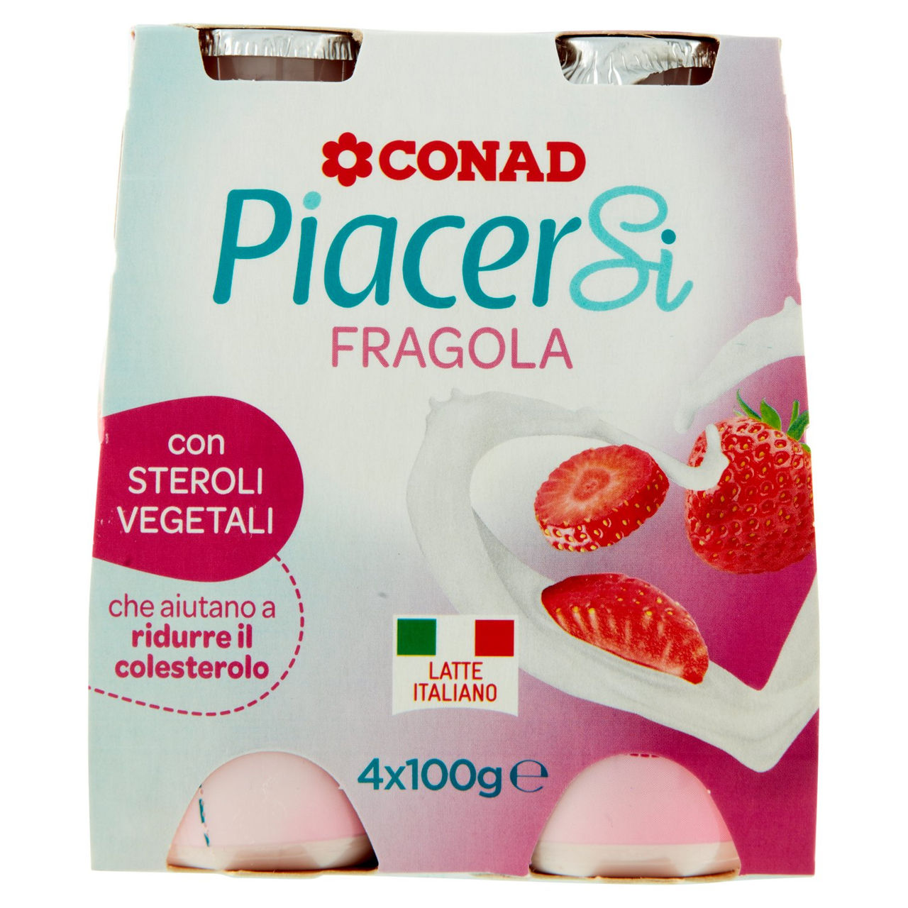 CONAD Piacersi Fragola 4 x 100 g