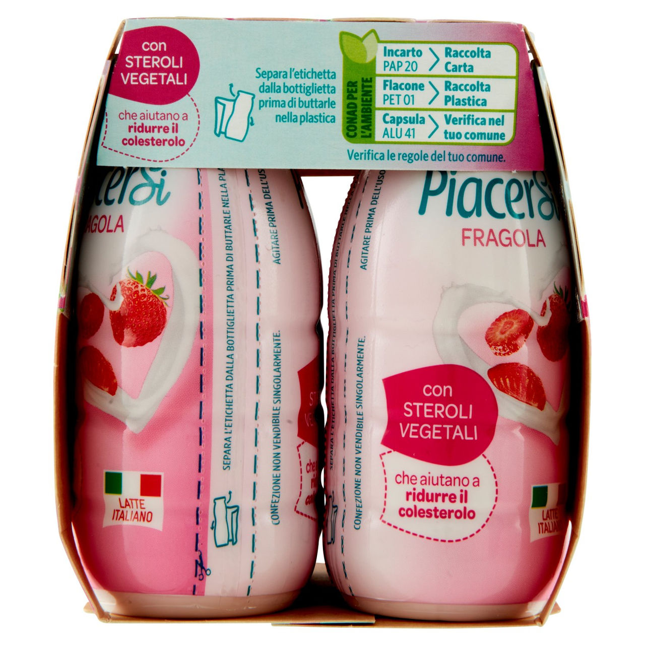 CONAD Piacersi Fragola 4 x 100 g