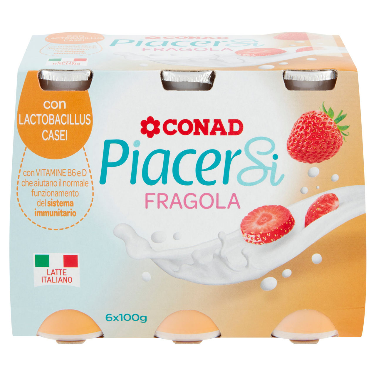 Fragola 6 x 100 g Conad in vendita online