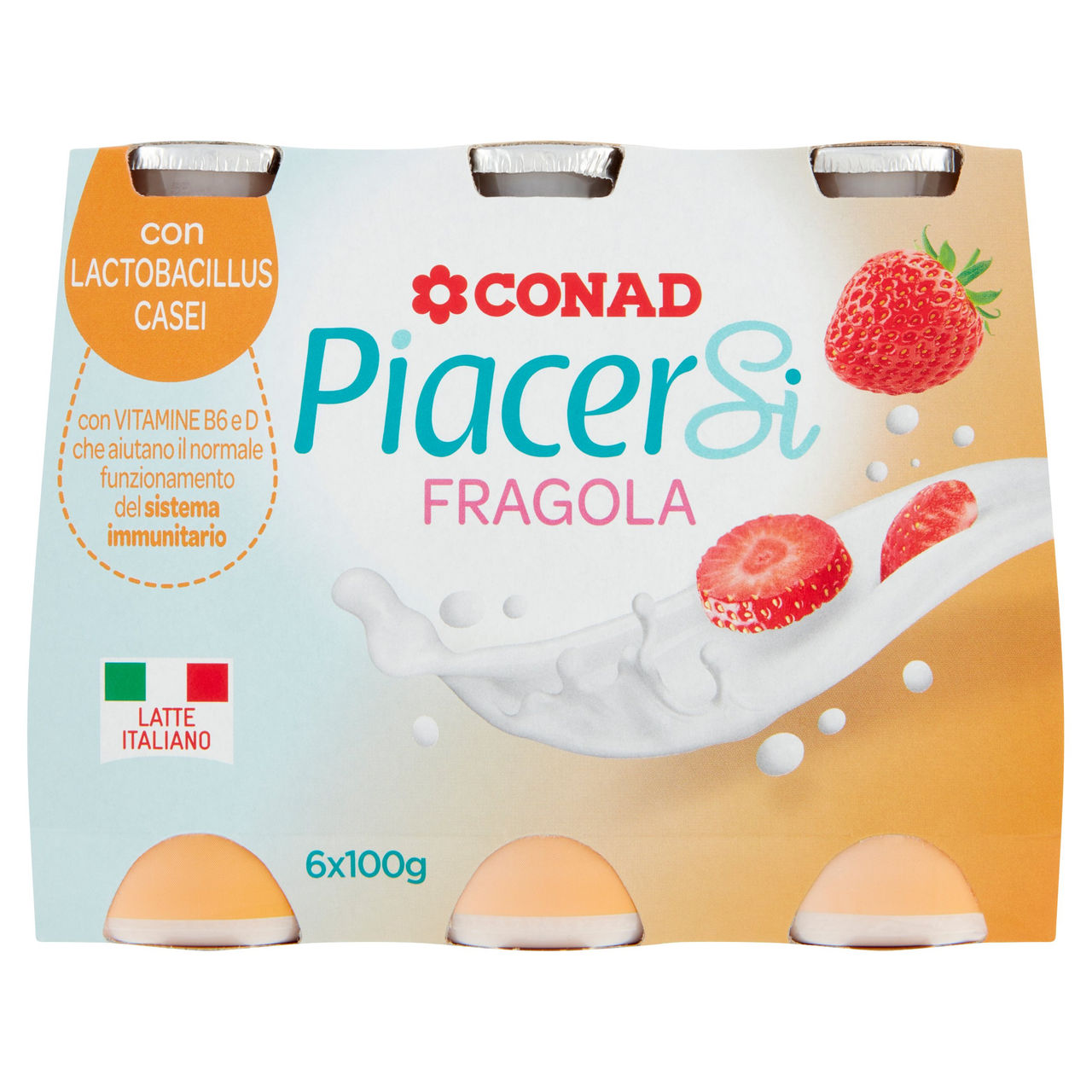 Fragola 6 x 100 g Conad in vendita online