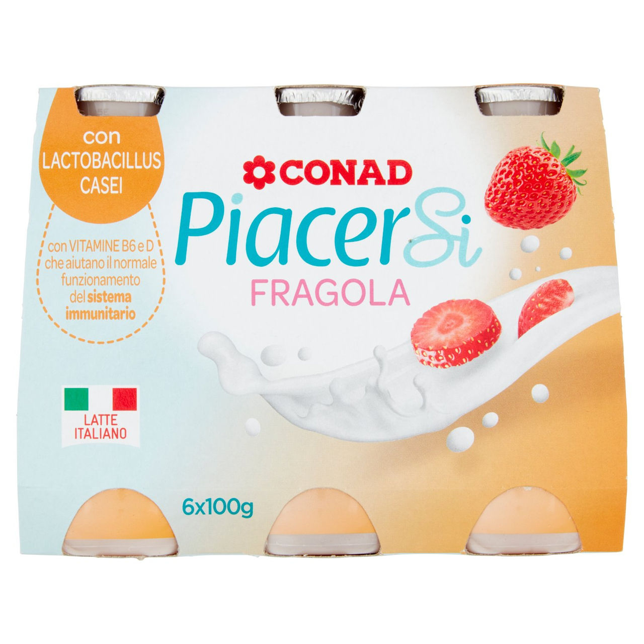 Fragola 6 x 100 g Conad in vendita online