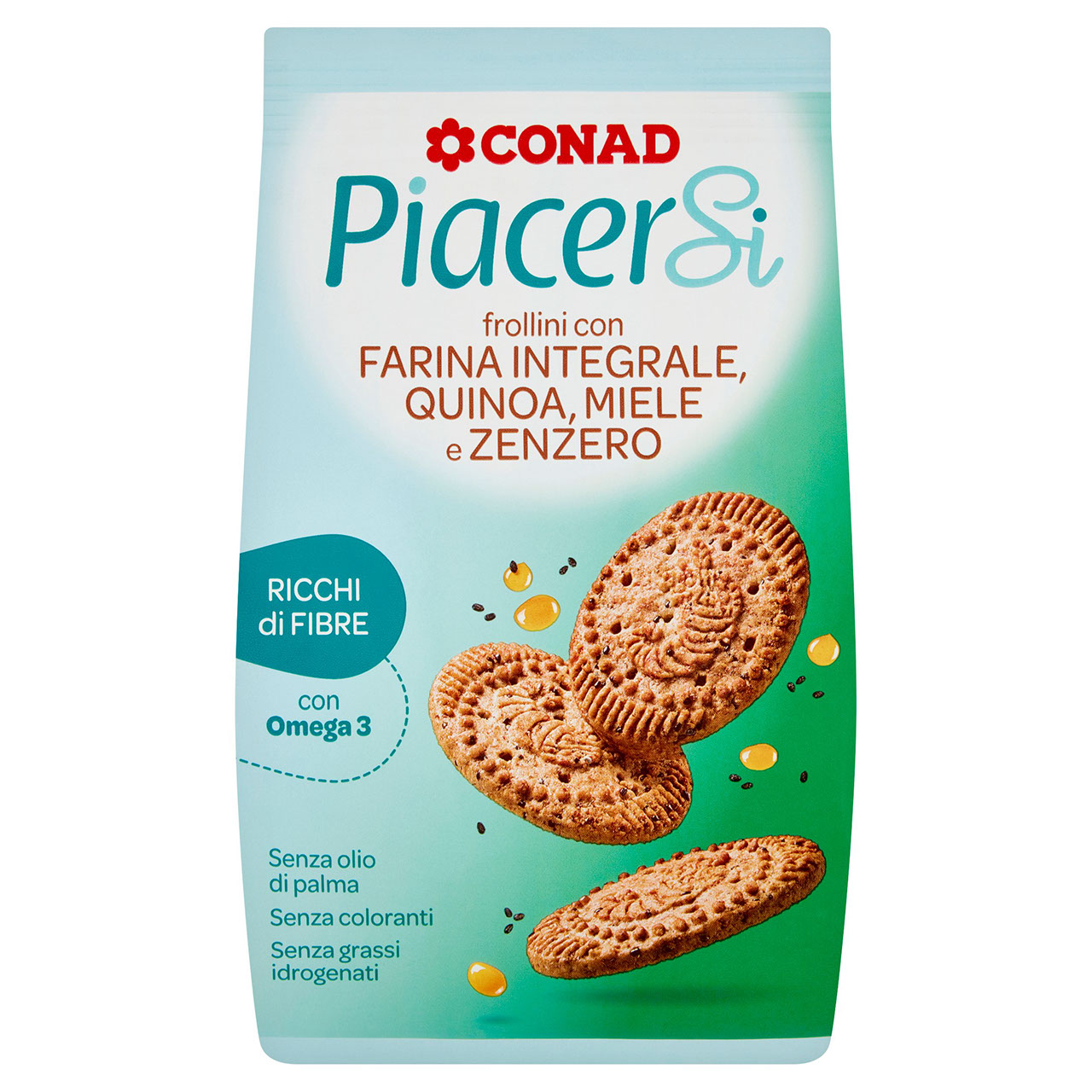 Frollini Farina Integrale Quinoa Miele Zenzero