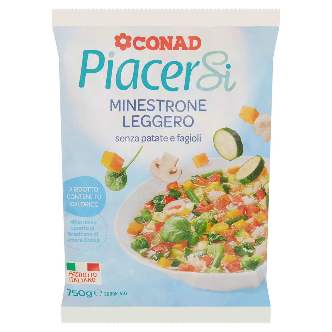 Minestrone Leggero Surgelato 750 g Piacersi Conad