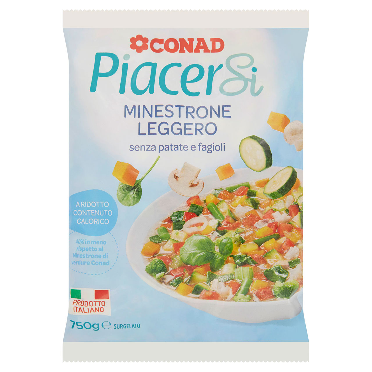 Minestrone Leggero Surgelato 750 g Piacersi Conad