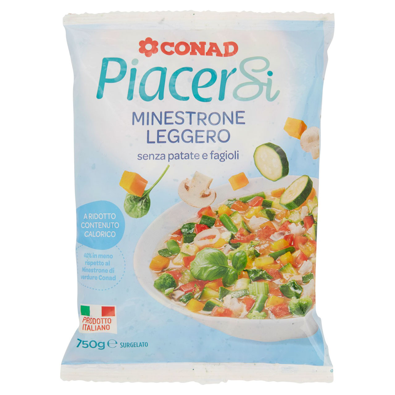 Minestrone Leggero Surgelato 750 g Piacersi Conad