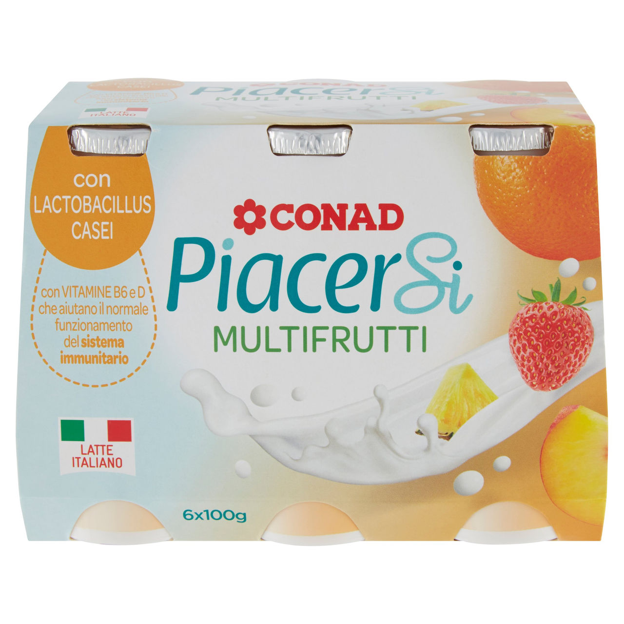 Piacersi Multifrutti 6x100g Conad vendita online