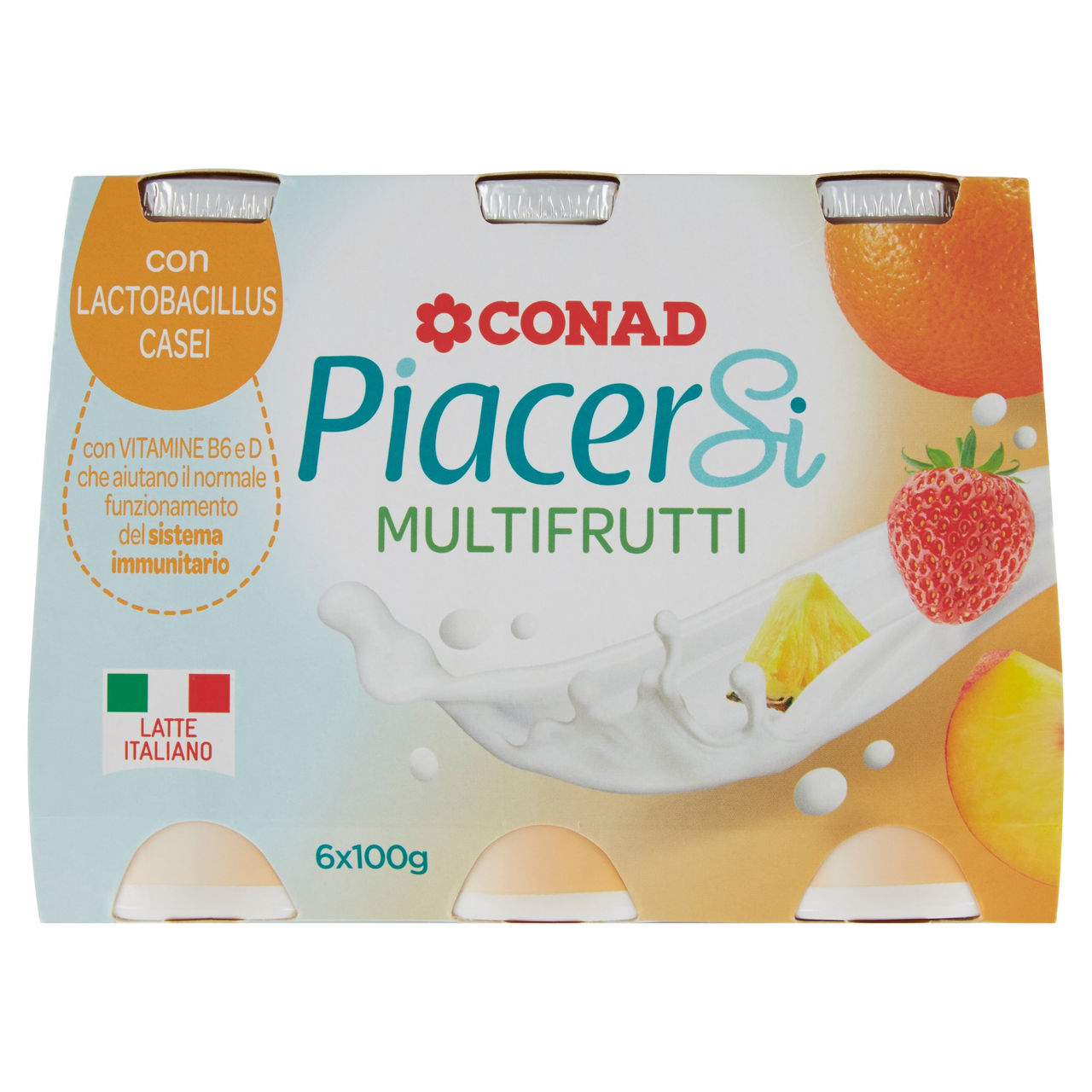 Piacersi Multifrutti 6x100g Conad vendita online