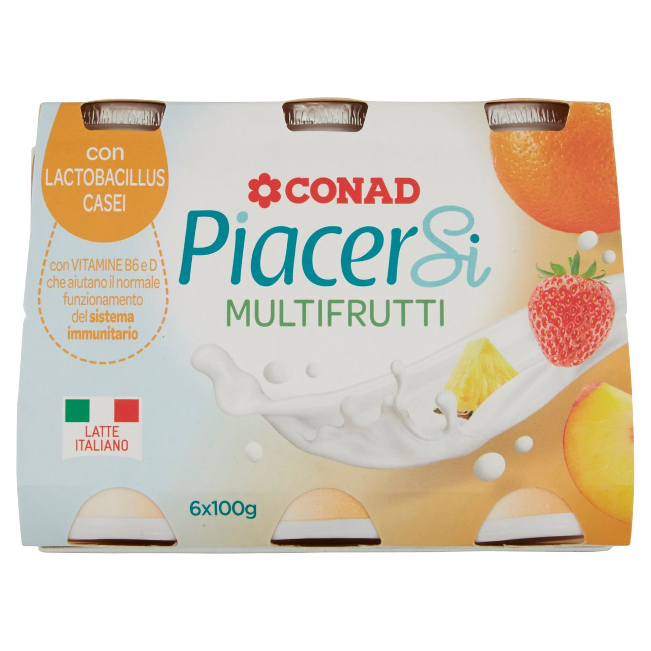 Piacersi Multifrutti 6x100g Conad vendita online