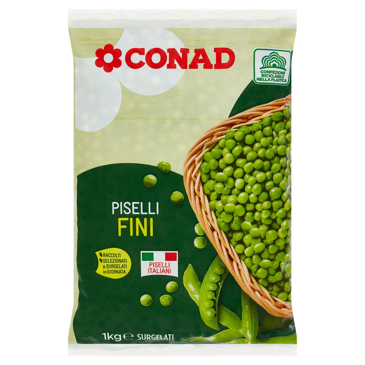 Piselli fini surgelati kg. 1 Conad vendita online