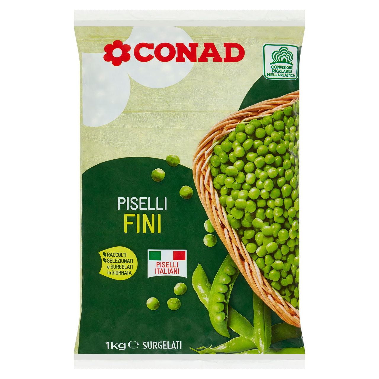 Piselli fini surgelati kg. 1 Conad vendita online