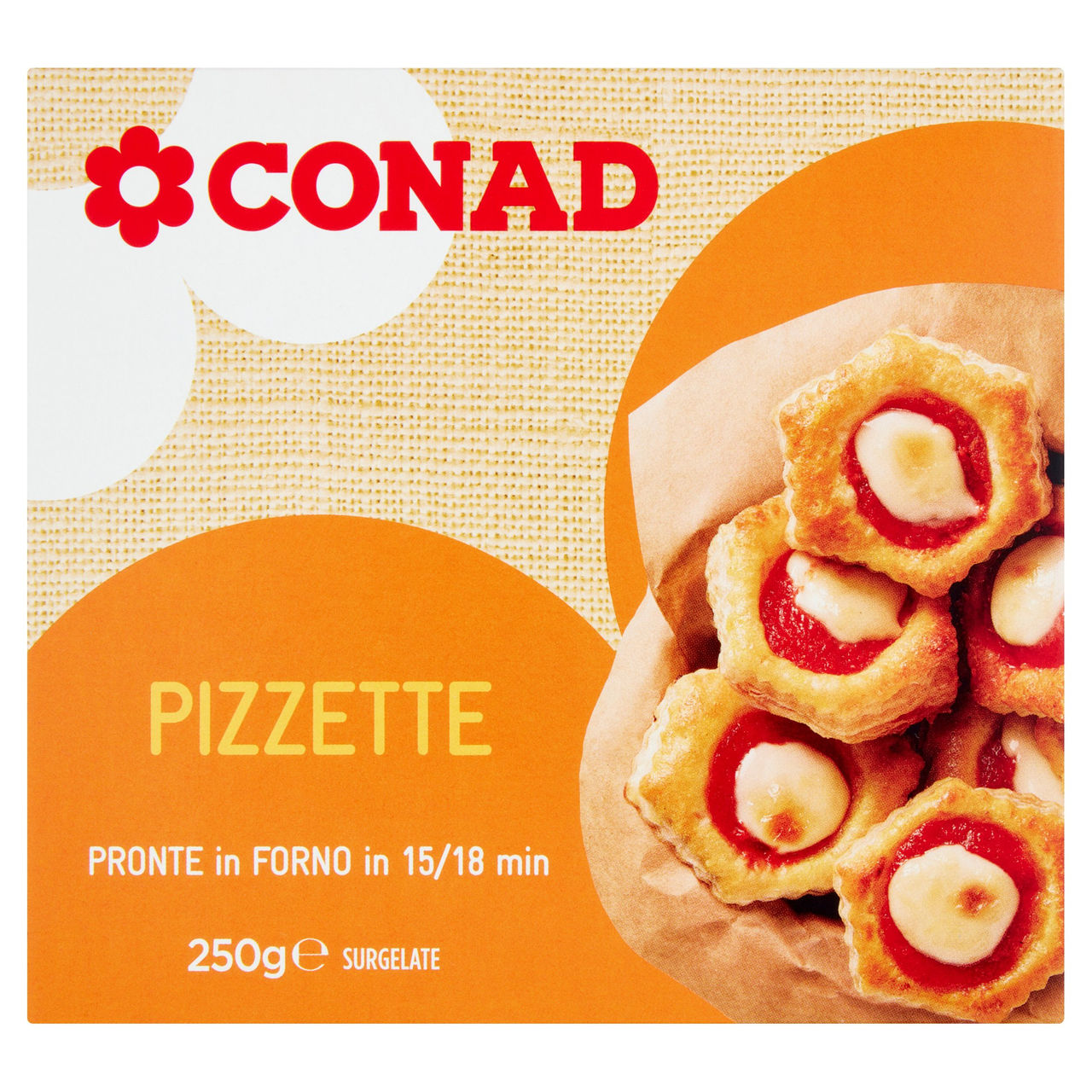 Pizzette Surgelate 250 g Conad