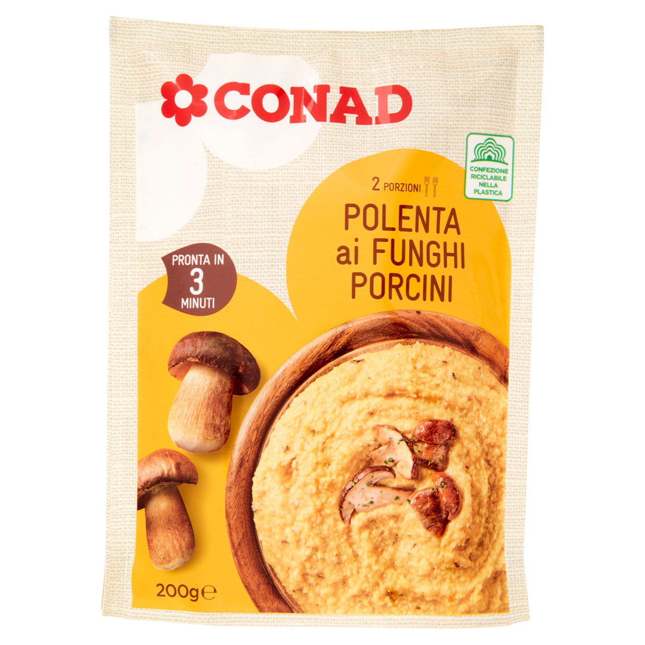 Polenta ai Funghi Porcini 200 g Conad