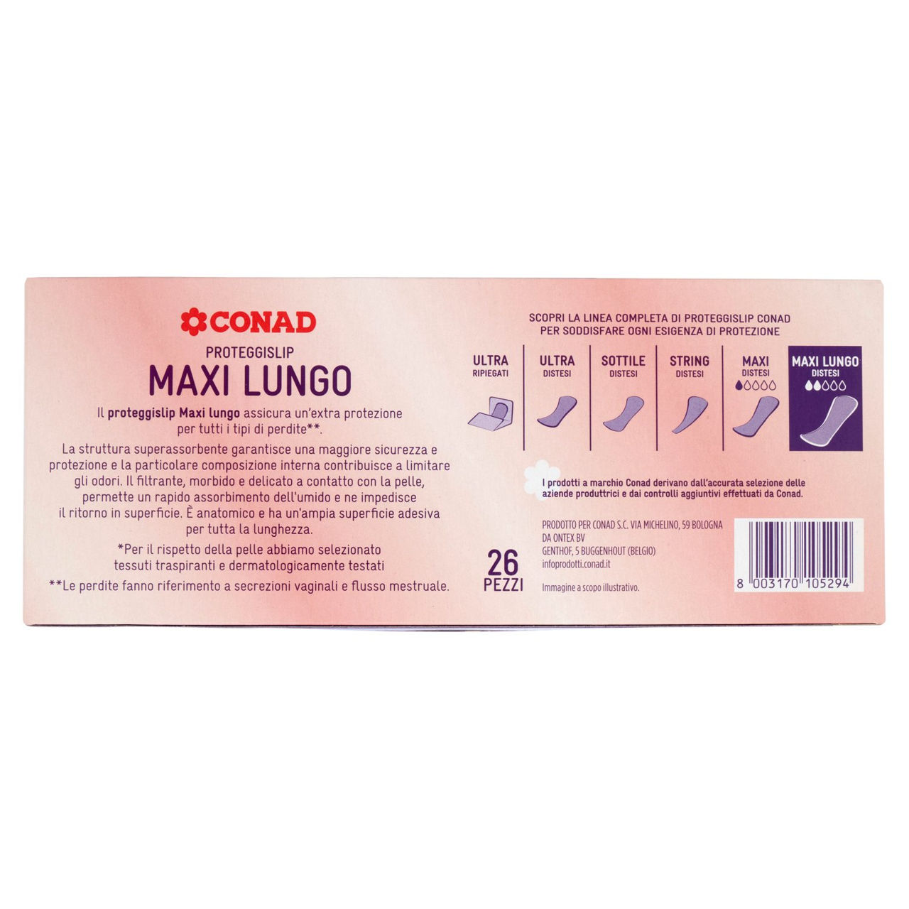 CONAD Proteggislip Maxi Lungo Distesi 26 pz