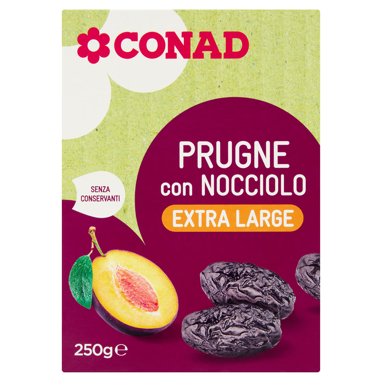 Prugne con Nocciolo Extra Large 250 g Conad online