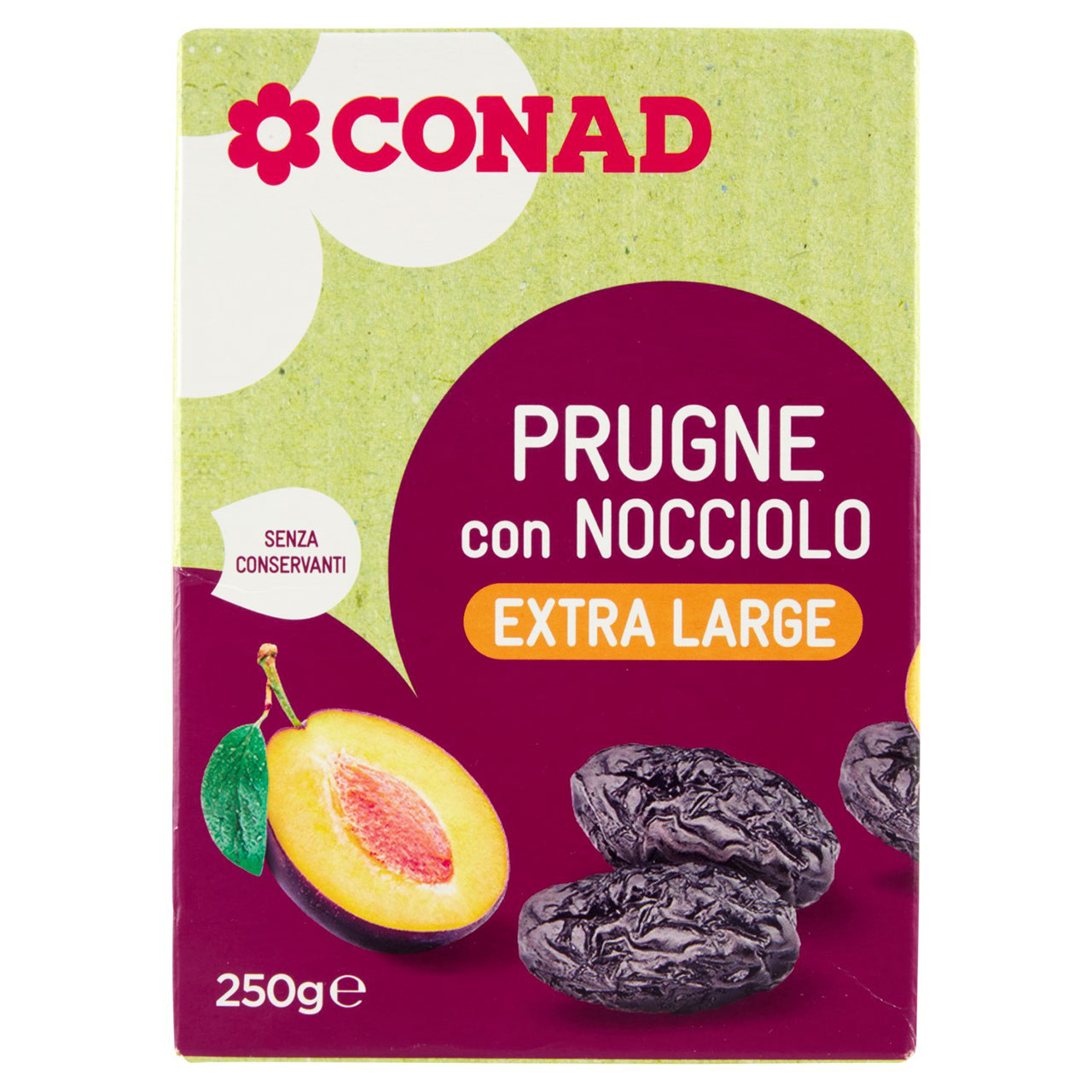 Prugne con Nocciolo Extra Large 250 g Conad online