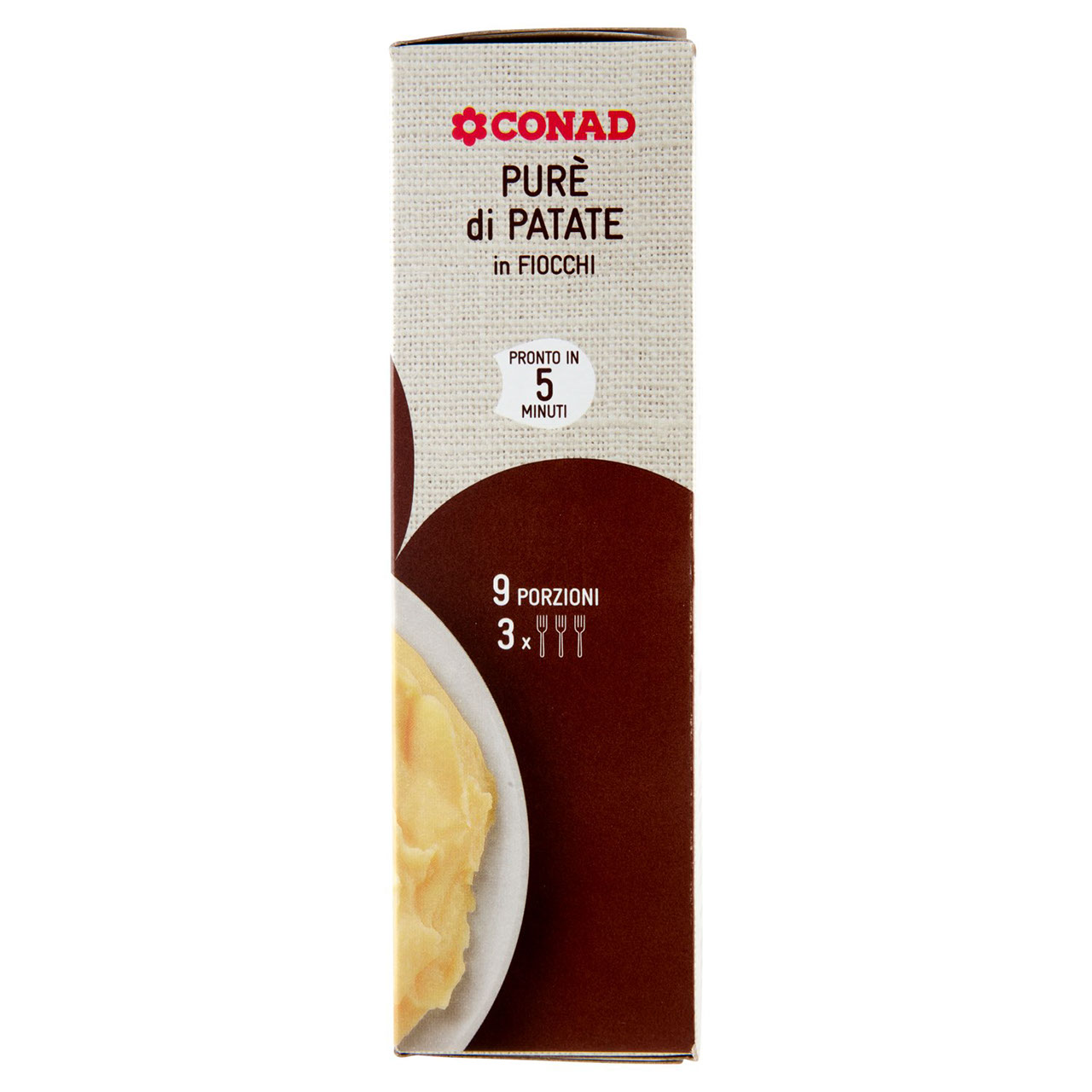 Purè di Patate in Fiocchi 3 Buste 225 g Conad