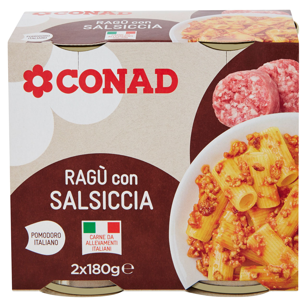 Ragù con Salsiccia 2x180g Conad in vendita online