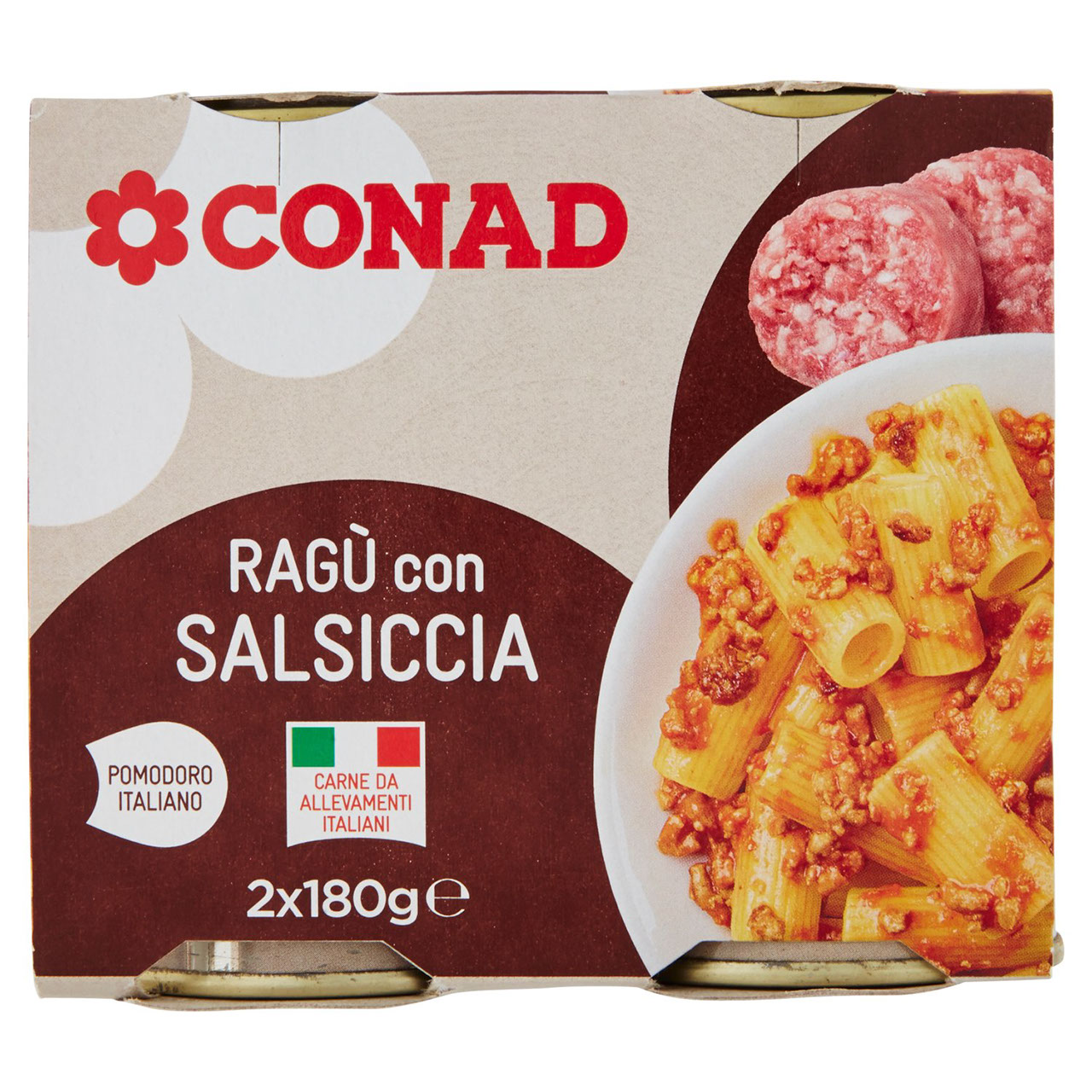 Ragù con Salsiccia 2x180g Conad in vendita online