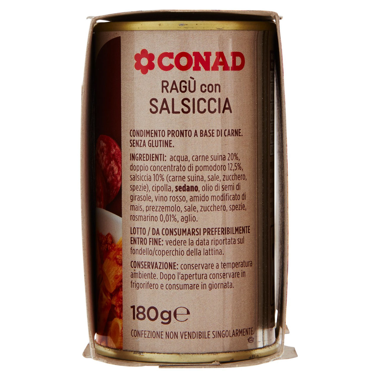 Ragù con Salsiccia 2x180g Conad in vendita online