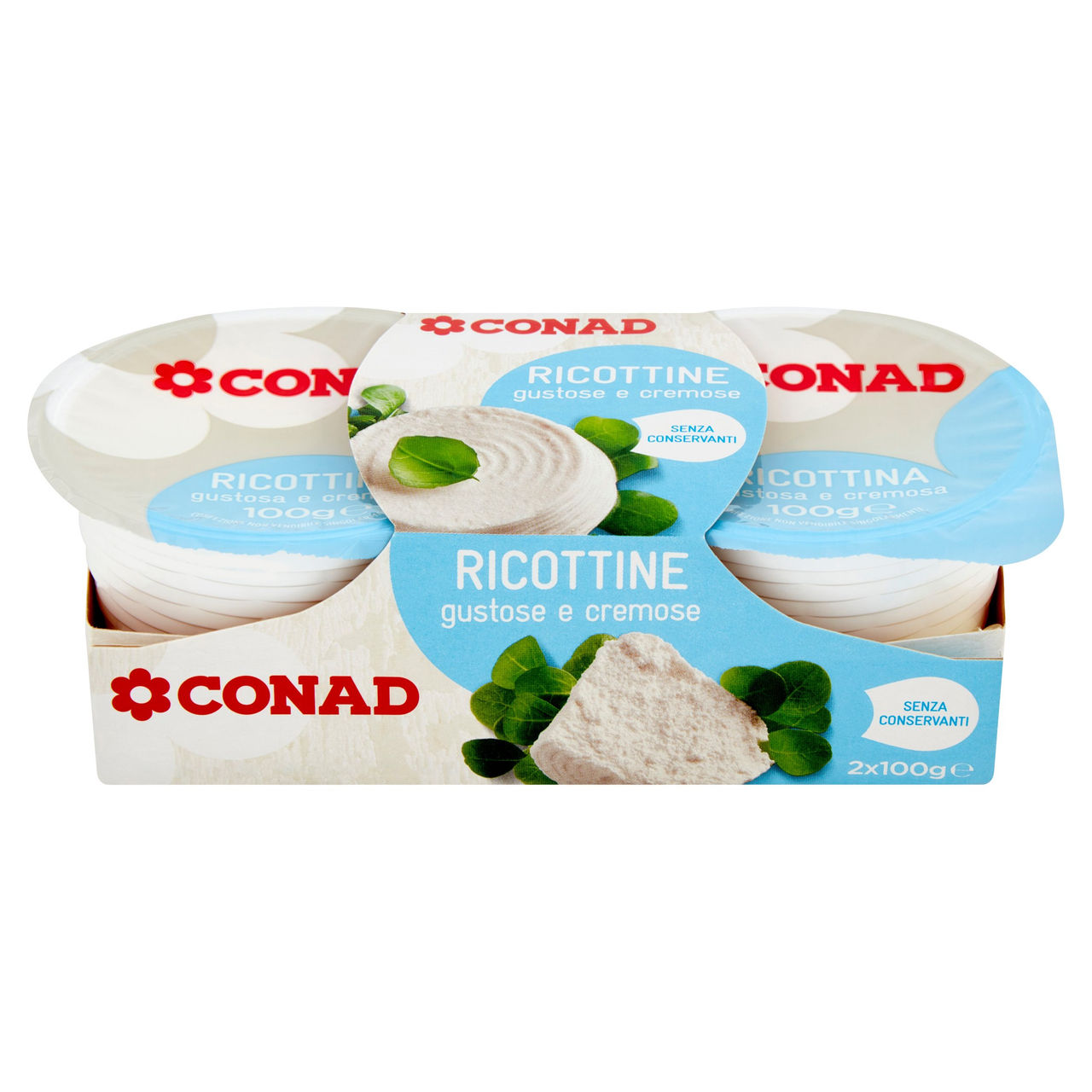 Ricottine Fresche 2x100 g. Conad online