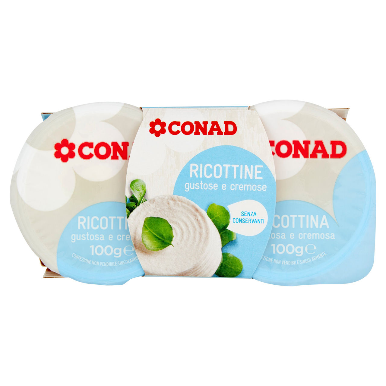 Ricottine Fresche 2x100 g. Conad online