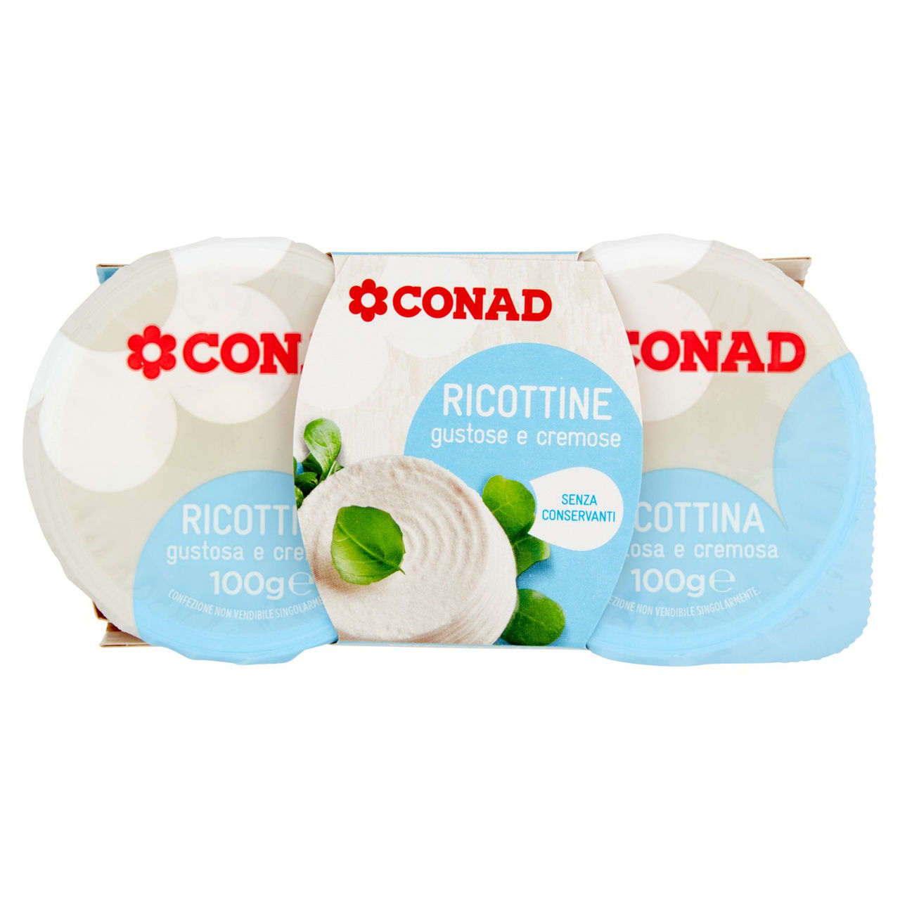 Ricottine Fresche 2x100 g. Conad online