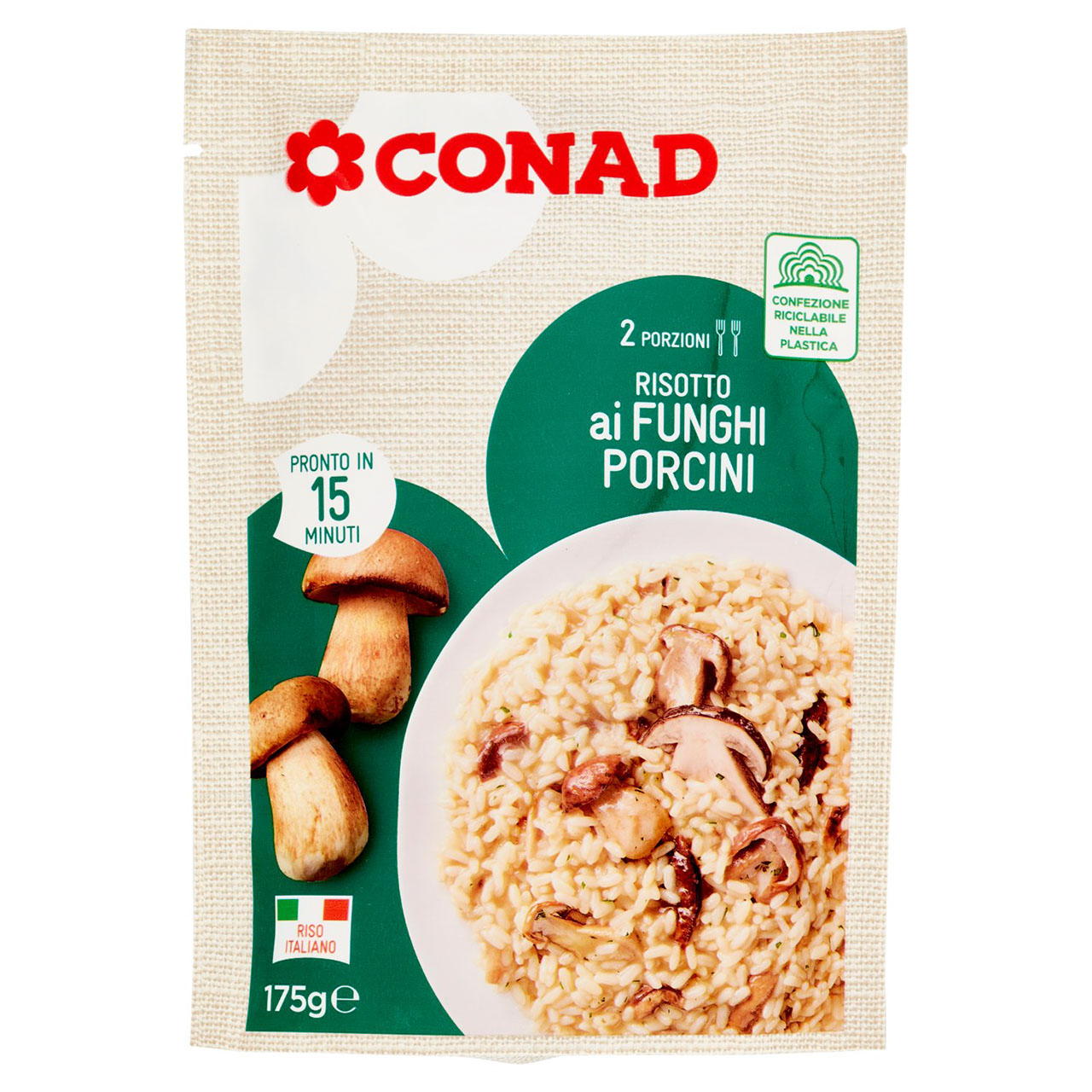 Risotto ai Funghi Porcini 175 g Conad