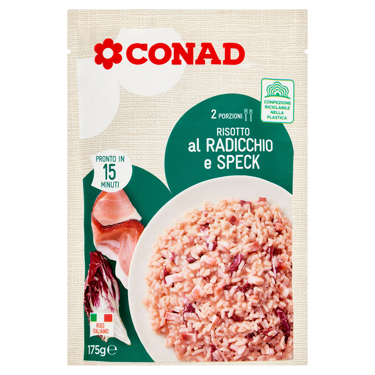 Risotto Radicchio e Speck Preparato Conad