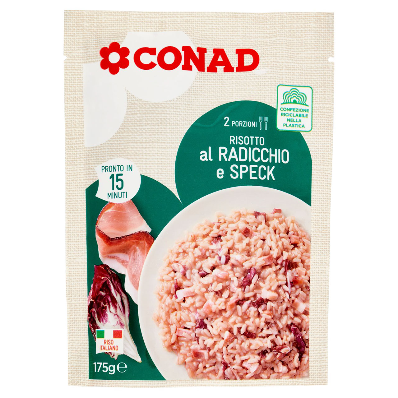 Risotto Radicchio e Speck Preparato Conad