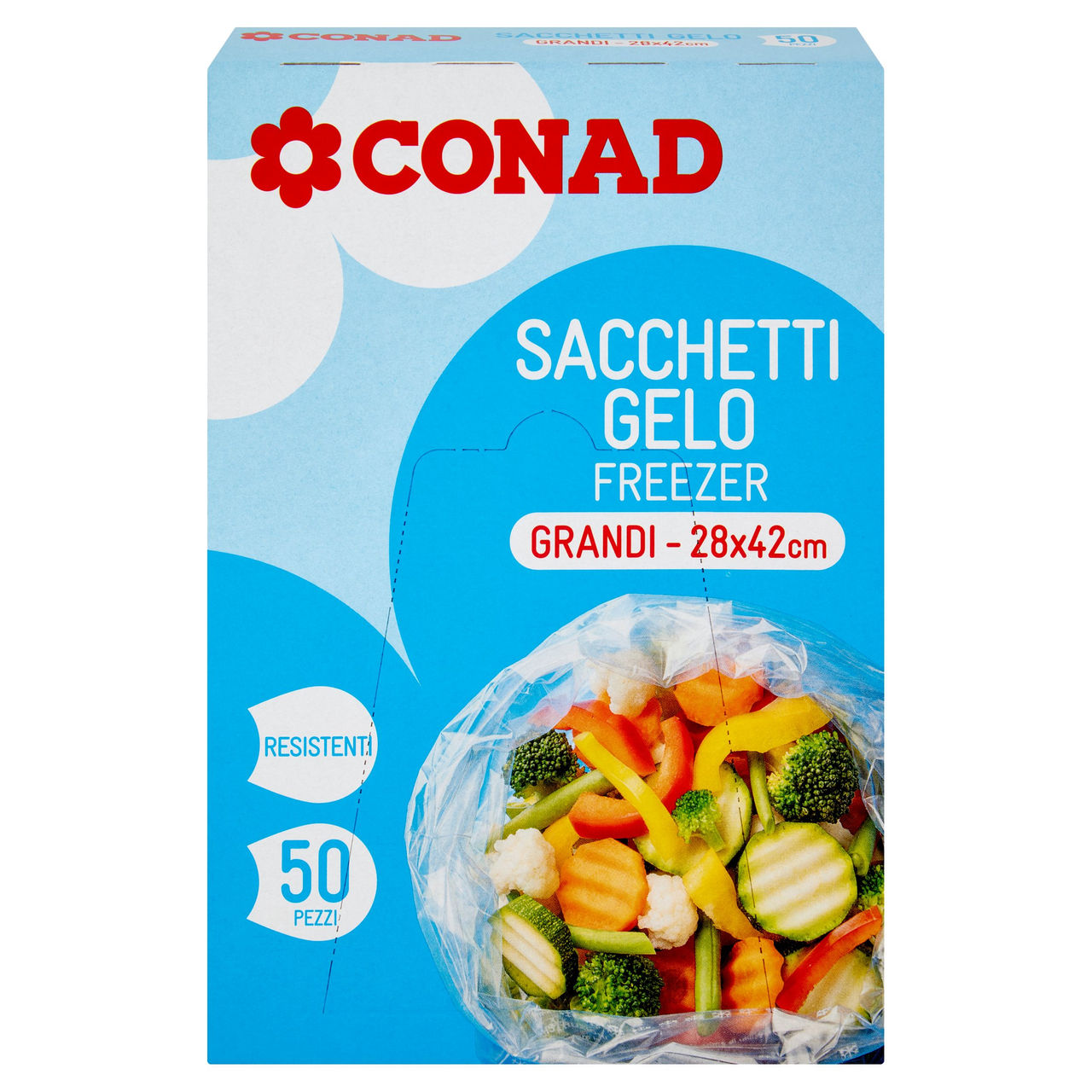 Sacchetti Gelo Grandi 28x42cm 50pz Conad online