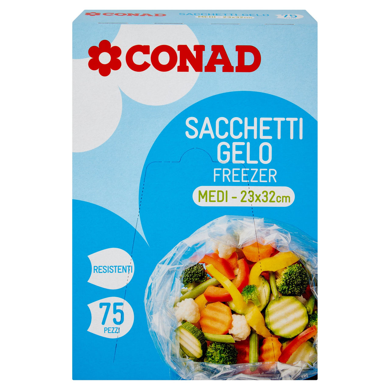 Sacchetti Gelo Medi 23x32cm 75 pezzi Conad online