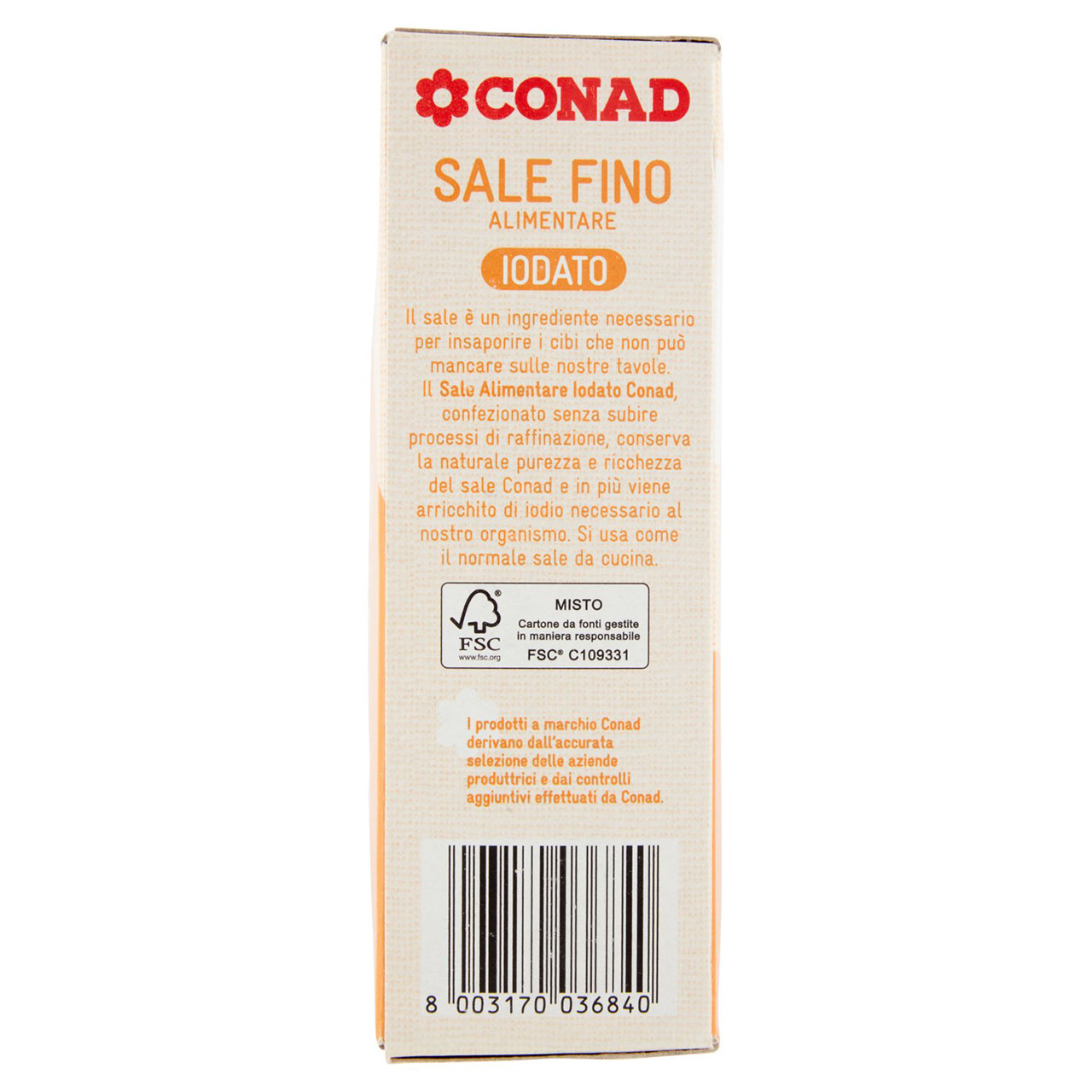 Sale Alimentare Iodato Fino 1000 g Conad