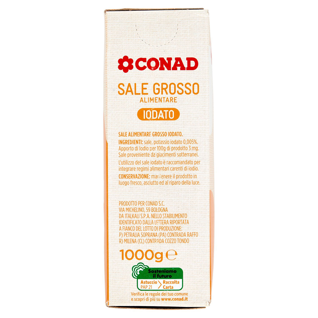 Sale Alimentare Grosso Iodato 1000 g Conad