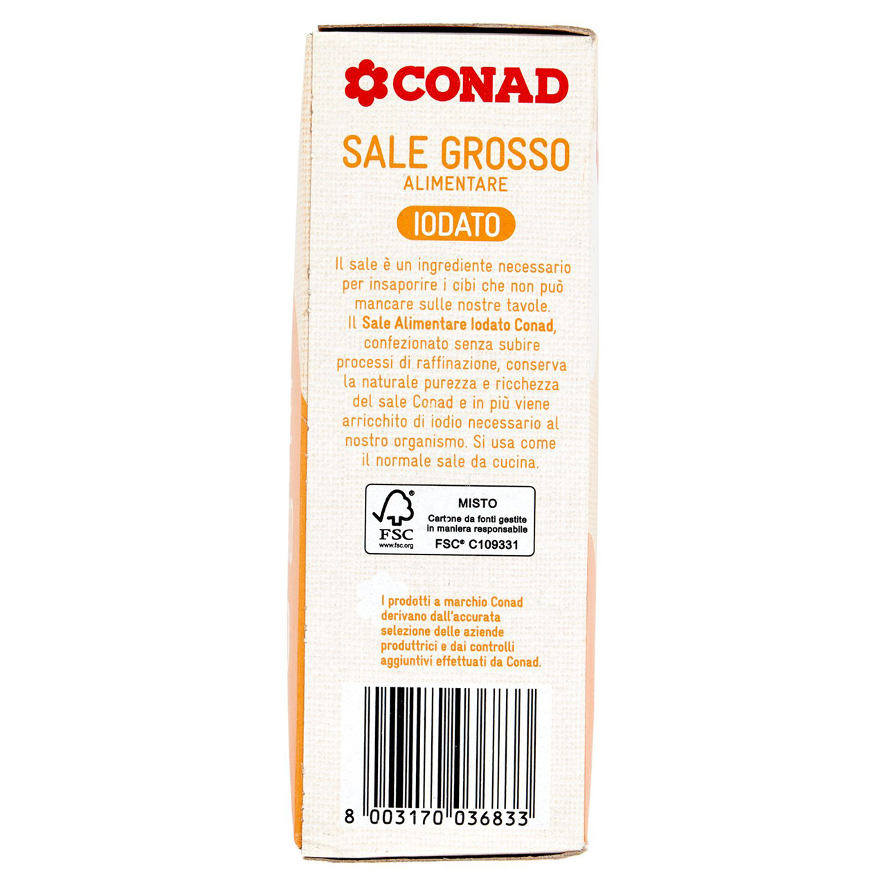 Sale Alimentare Grosso Iodato 1000 g Conad