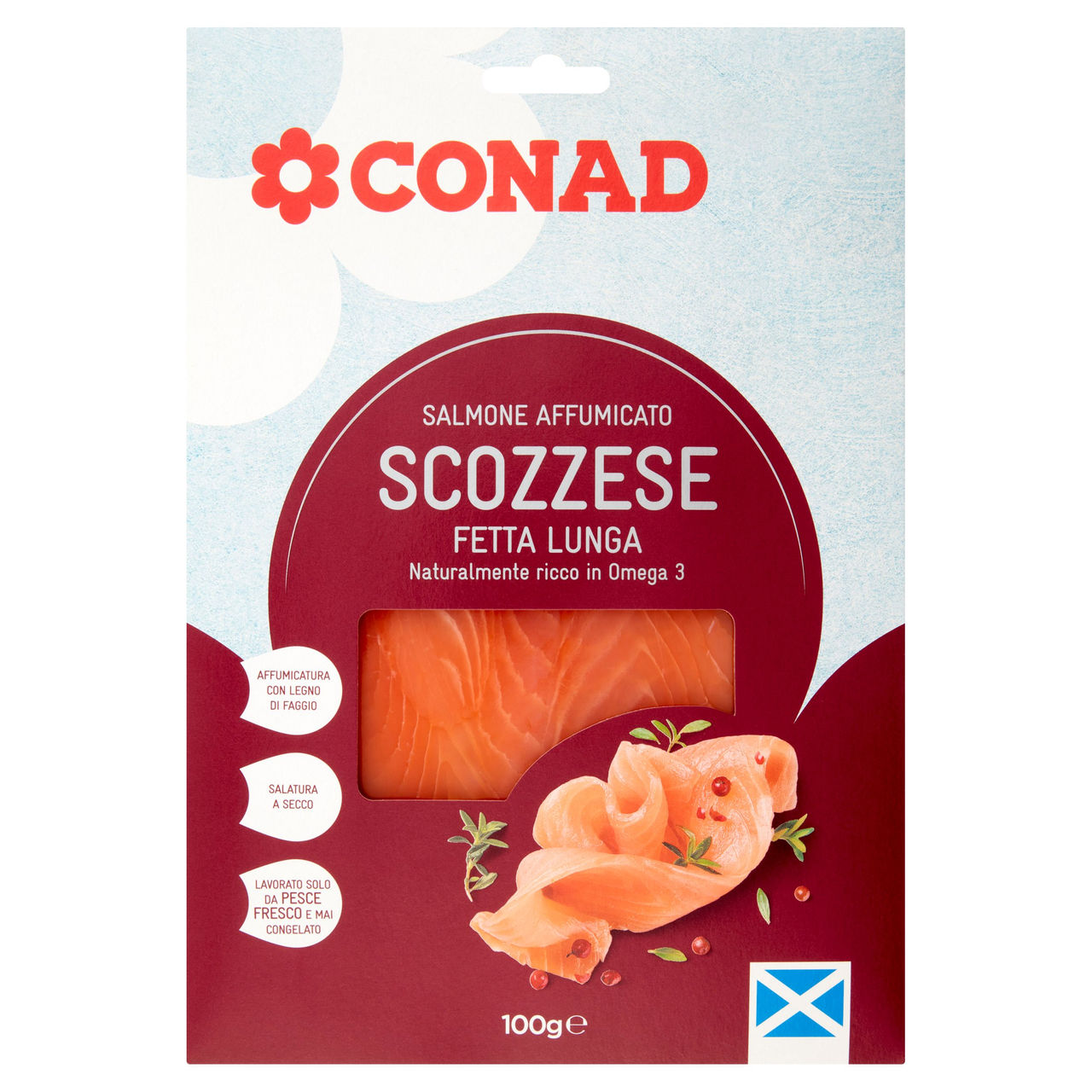 Salmone Affumicato Scozzese Fetta Lunga Conad