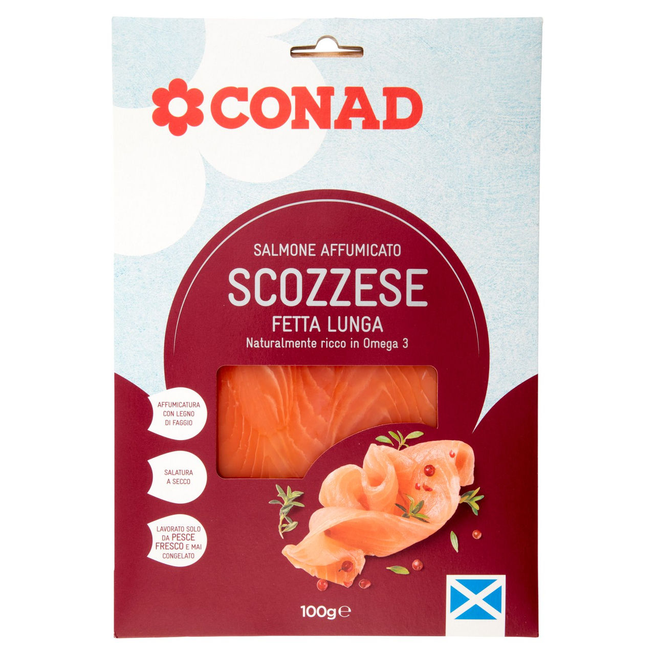 Salmone Affumicato Scozzese Fetta Lunga Conad