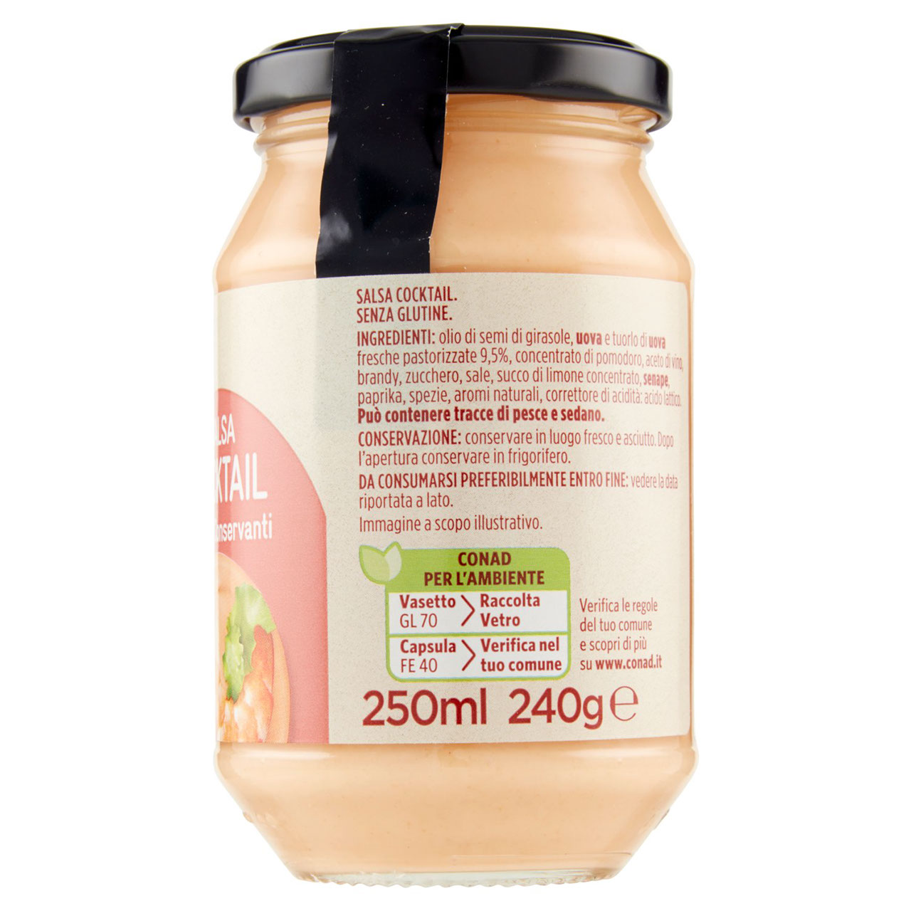 Salsa Cocktail 240 g Conad in vendita online