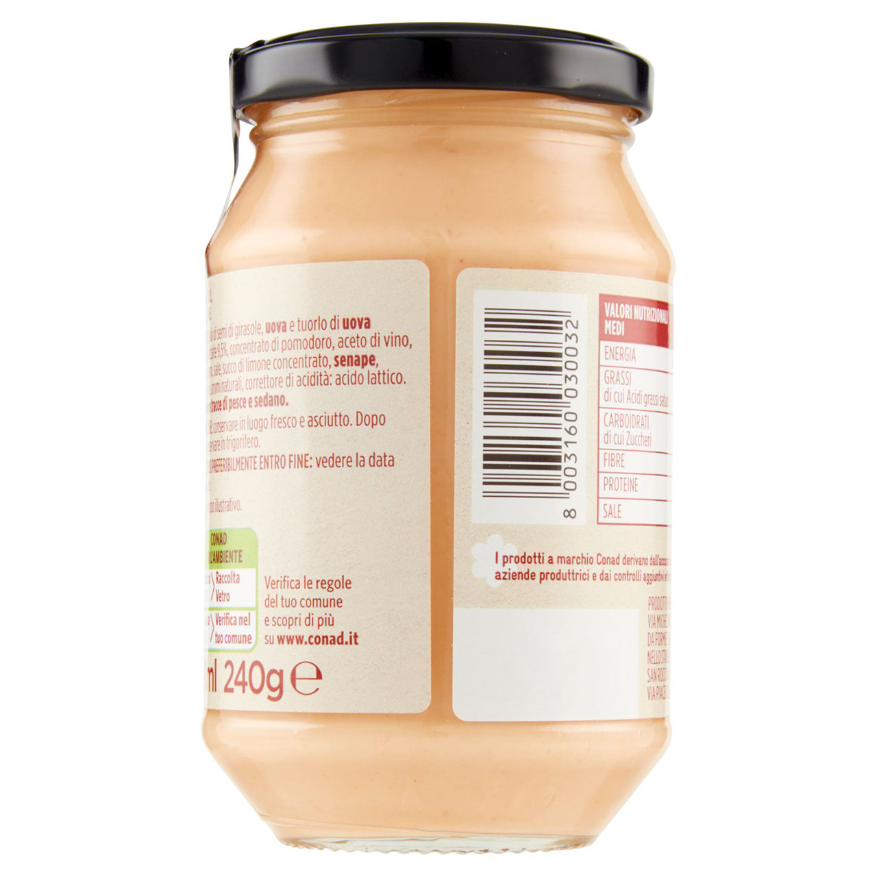 Salsa Cocktail 240 g Conad in vendita online