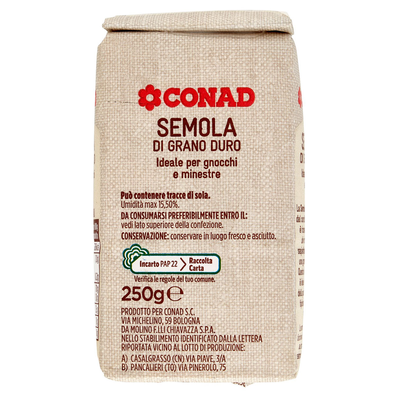 Semola di grano duro 250 g Conad in vendita online