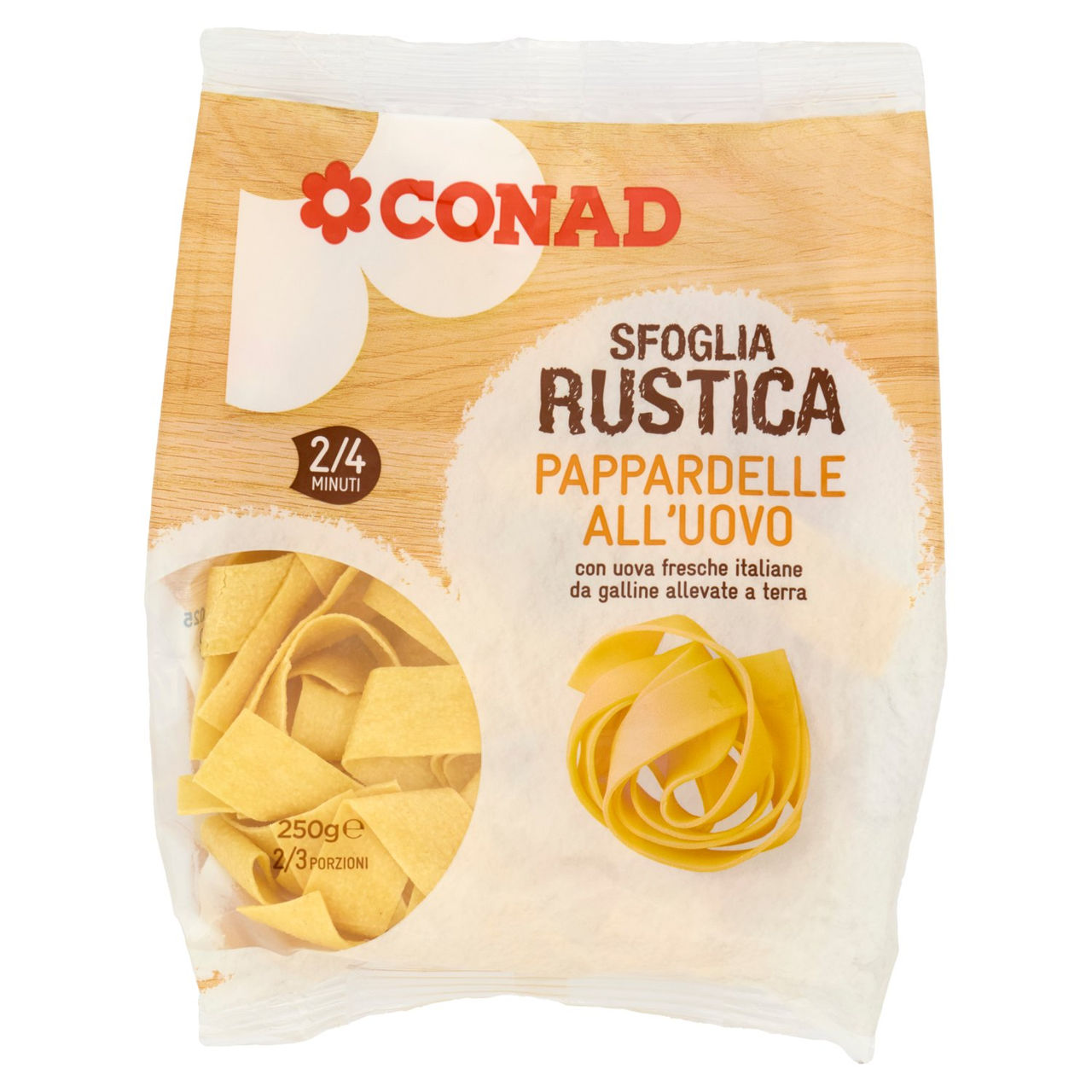 Pappardelle all'uovo Sfoglia Rustica 250 g Conad.